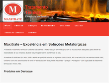 Tablet Screenshot of maxitrate.com.br